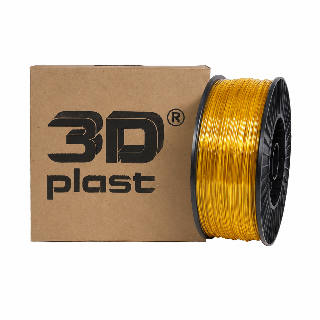 3DPlast PLA Filament 1.75 mm, 3 kg – Gold – image 1