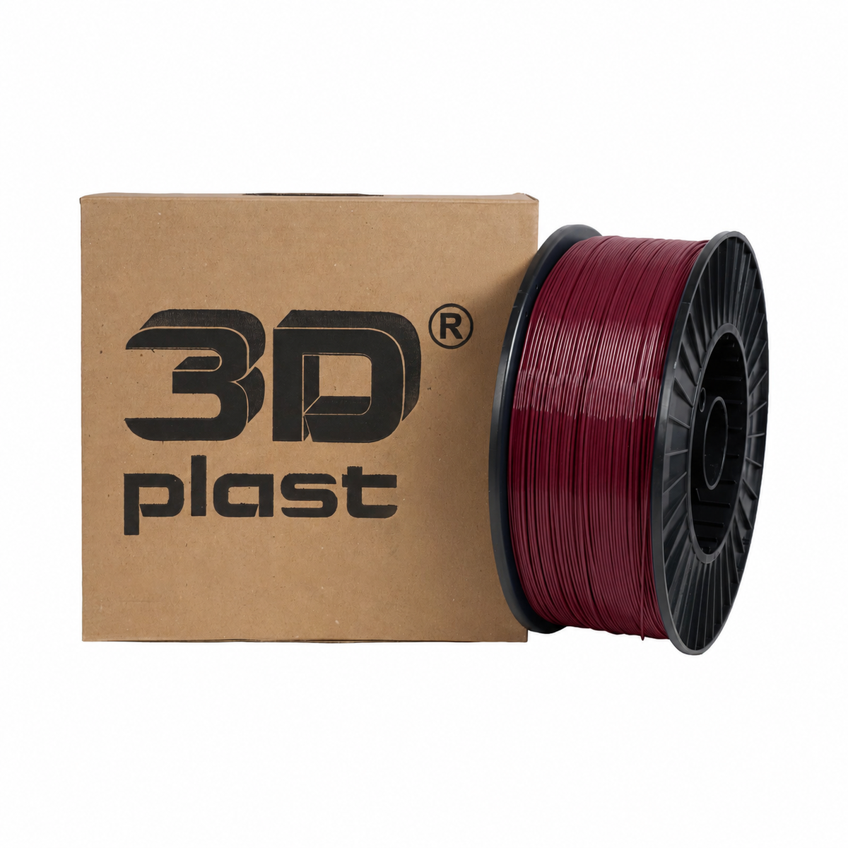3DPlast PLA Filament 1.75 mm, 3 kg – Burgundy – image 1