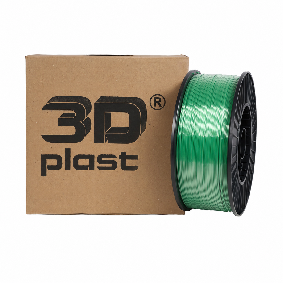 3DPlast PLA Filament 1.75 mm, 3 kg – Transparent Green – image 1