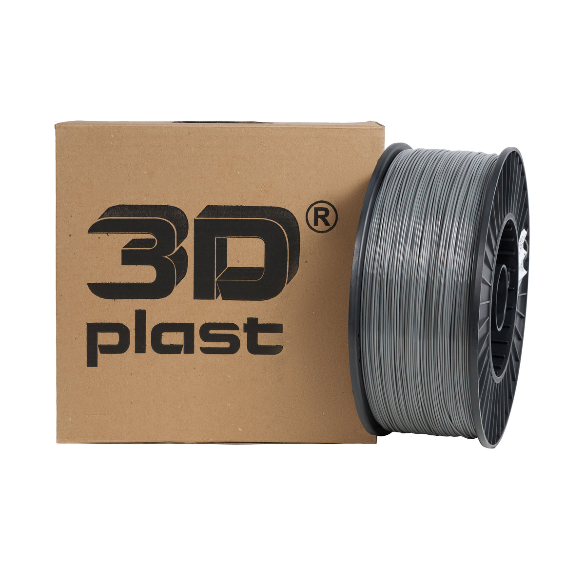 3DPlast ABS Filament 1.75 mm, 2.5 kg – Gray – image 1