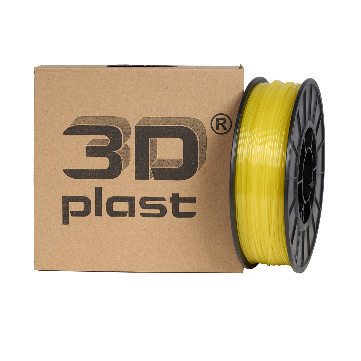 3DPlast PLA Filament 1.75 mm, 0.85 kg – Transparent Yellow – image 1