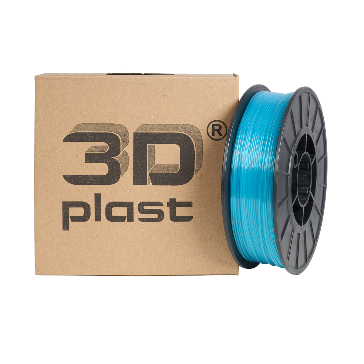 3DPlast PLA Filament 1.75 mm, 0.85 kg – Transparent Light Blue – image 1