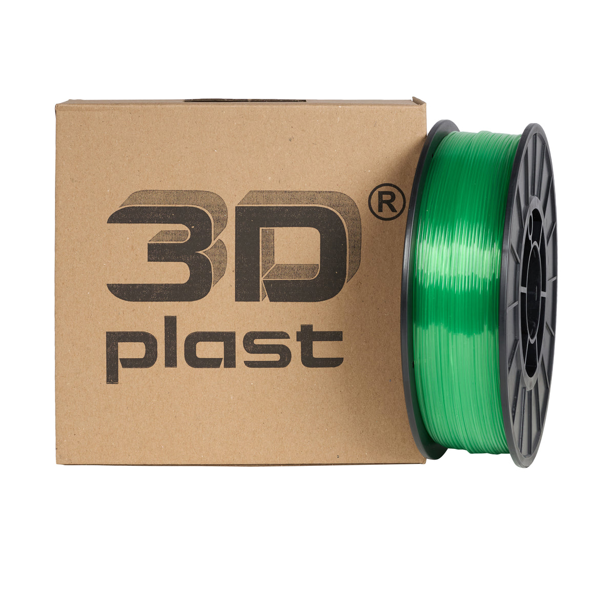 3DPlast PLA Filament 1.75 mm, 0.85 kg – Transparent Green – image 1