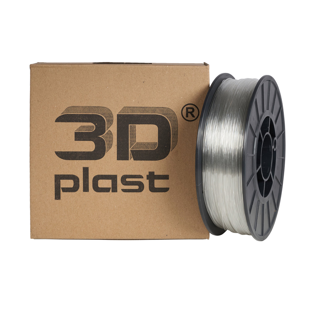 3DPlast PLA Filament 1.75 mm, 0.85 kg – Transparent – image 1