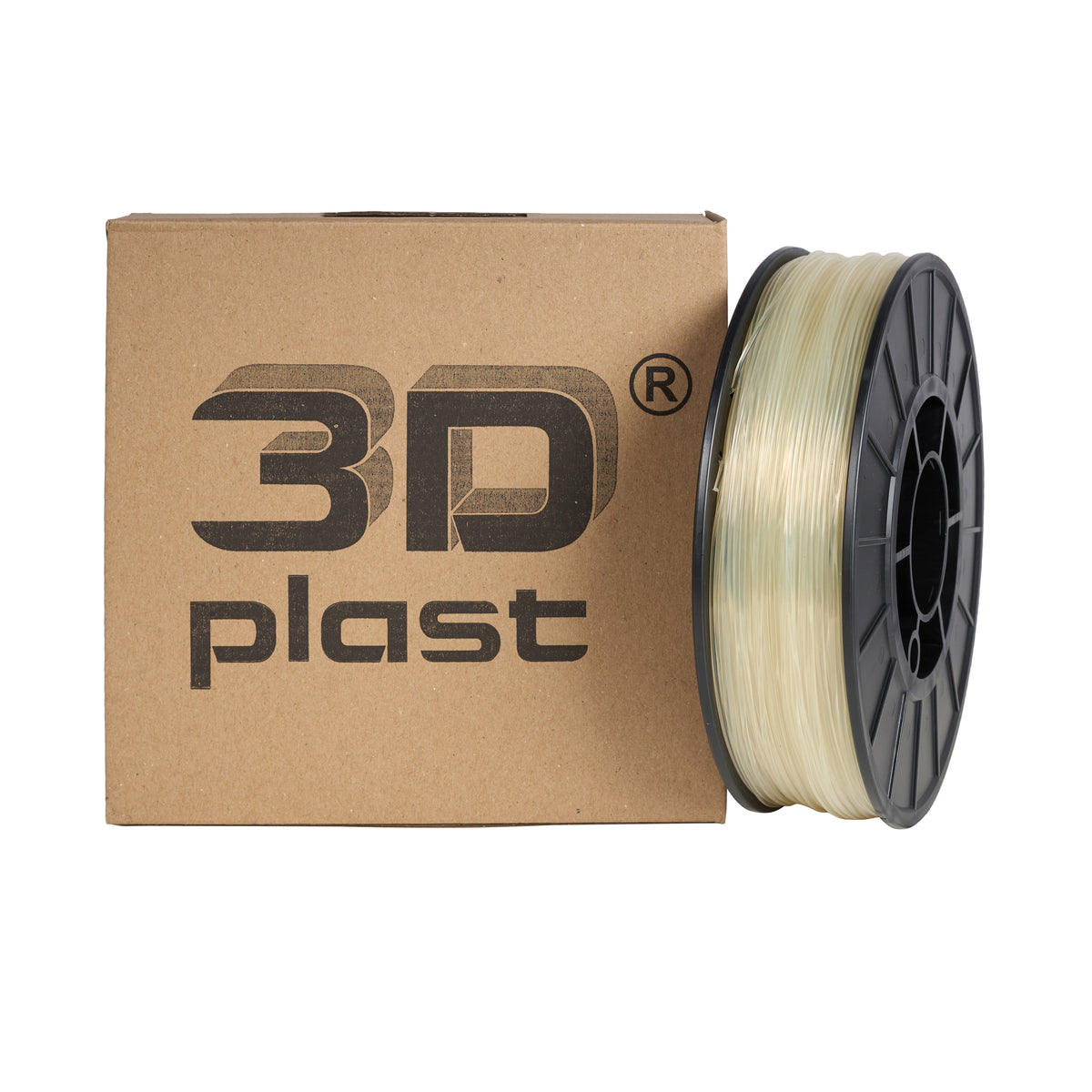 3DPlast ABS Filament 1.75 mm, 0.75 kg – Transparent – image 1