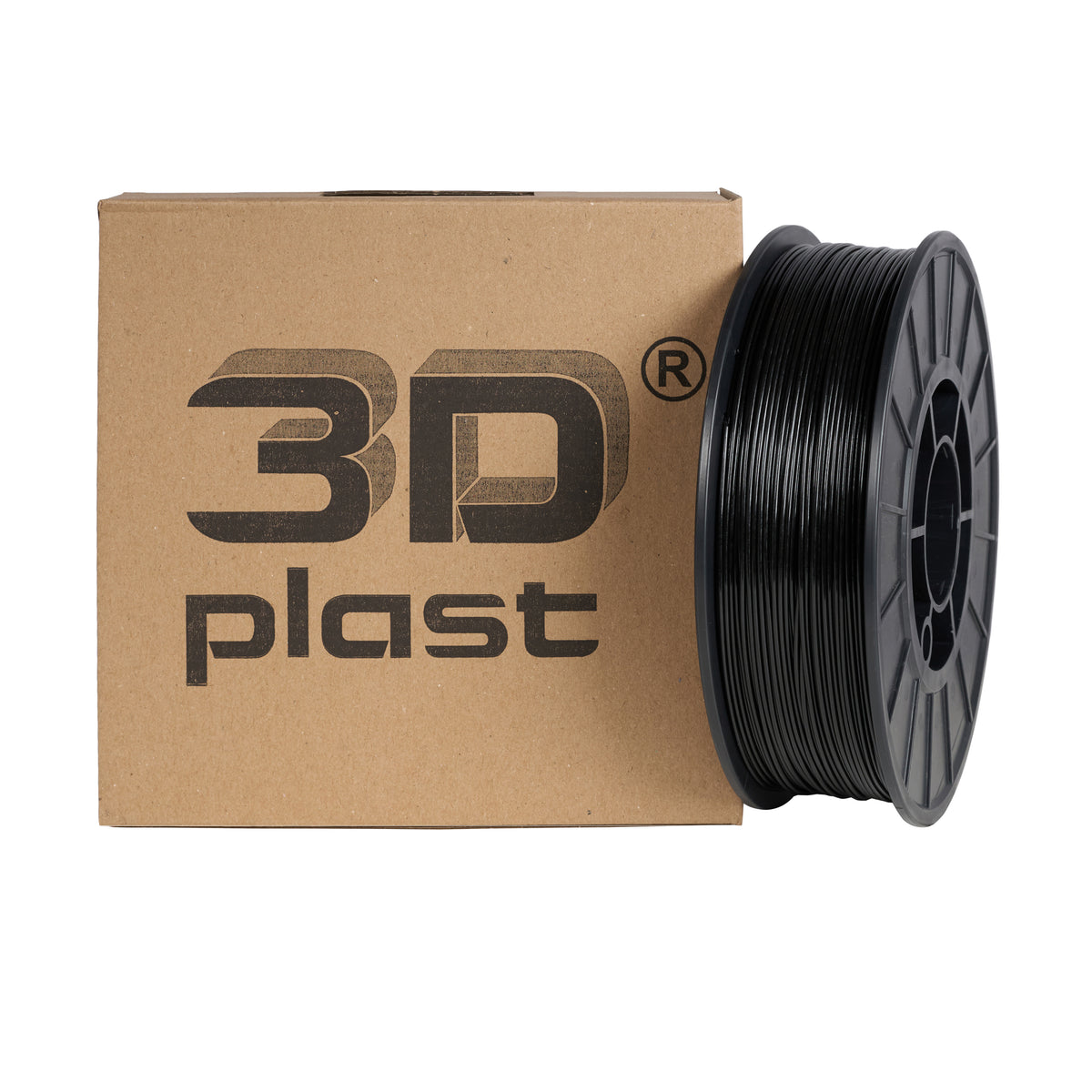 3DPlast PLA Filament 1.75 mm, 0.85 kg – Black – image 1