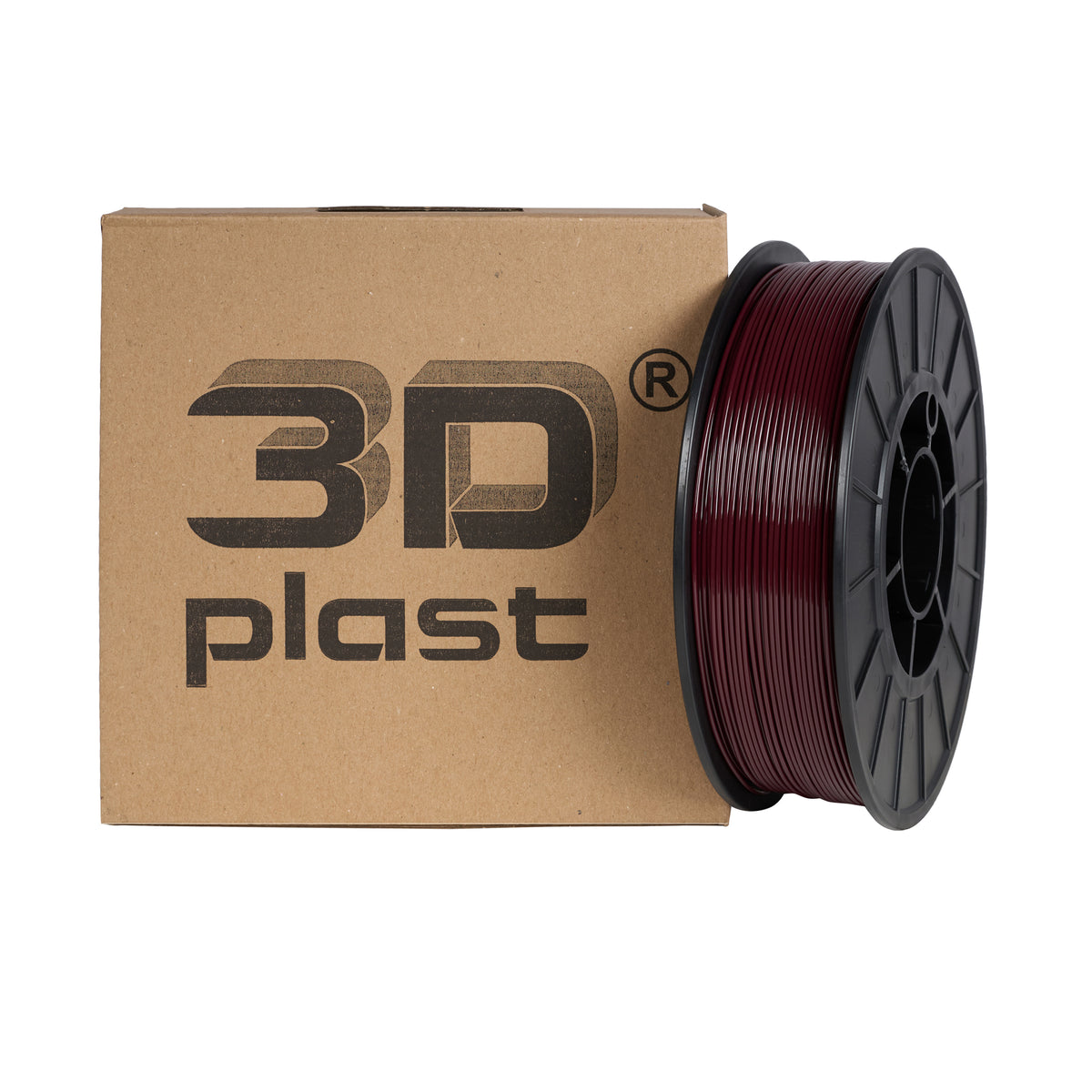 3DPlast PLA Filament 1.75 mm, 0.85 kg – Burgundy – image 1