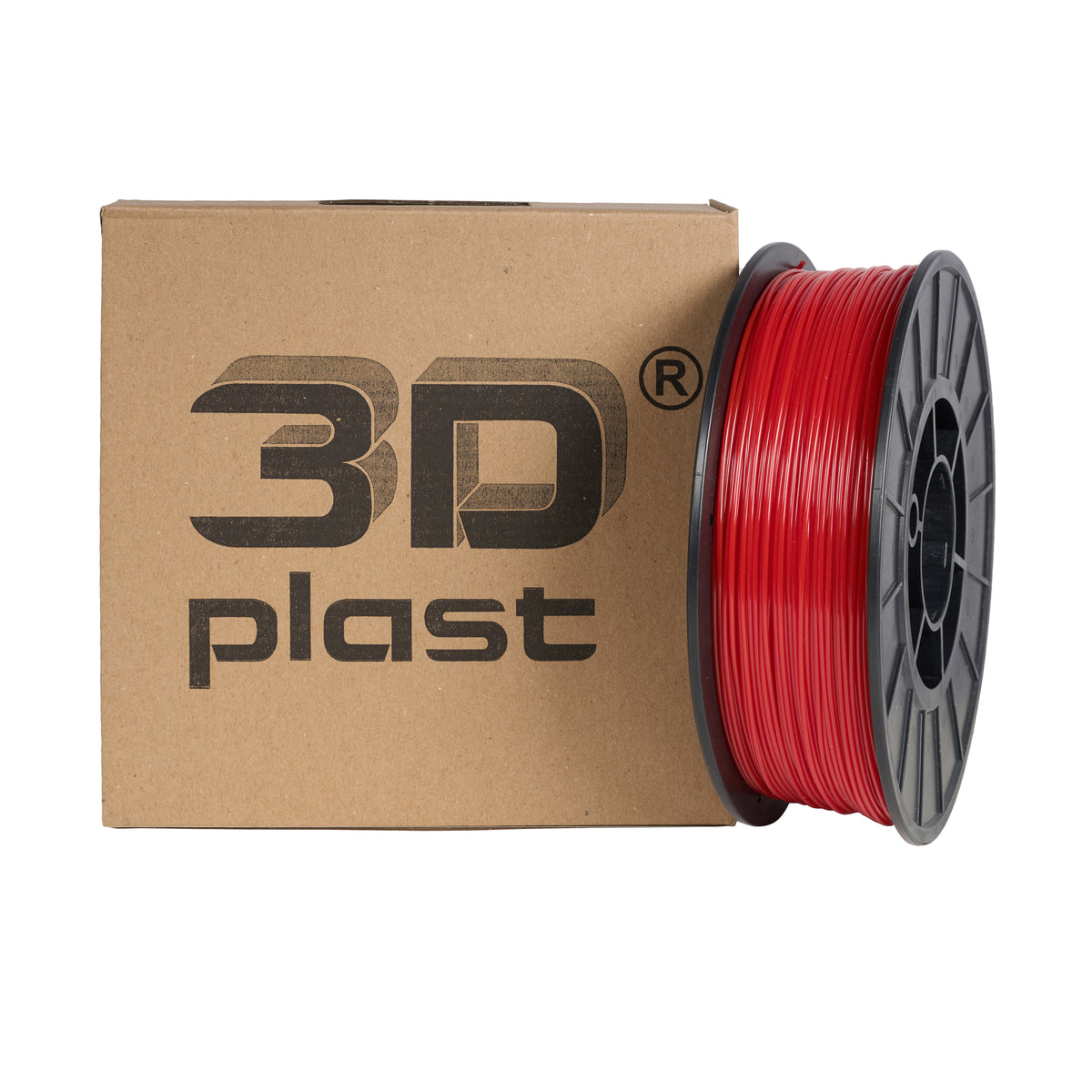3DPlast PLA Filament 1.75 mm, 0.85 kg – Red – image 1